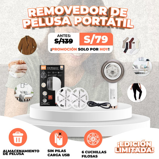 REMOVEDOR DE PELUSAS PORTÁTIL