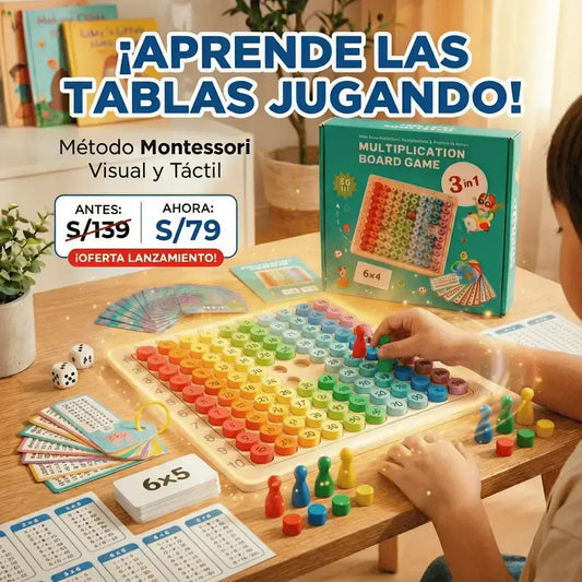 🎲🔢 Tablero Matemático Montessori